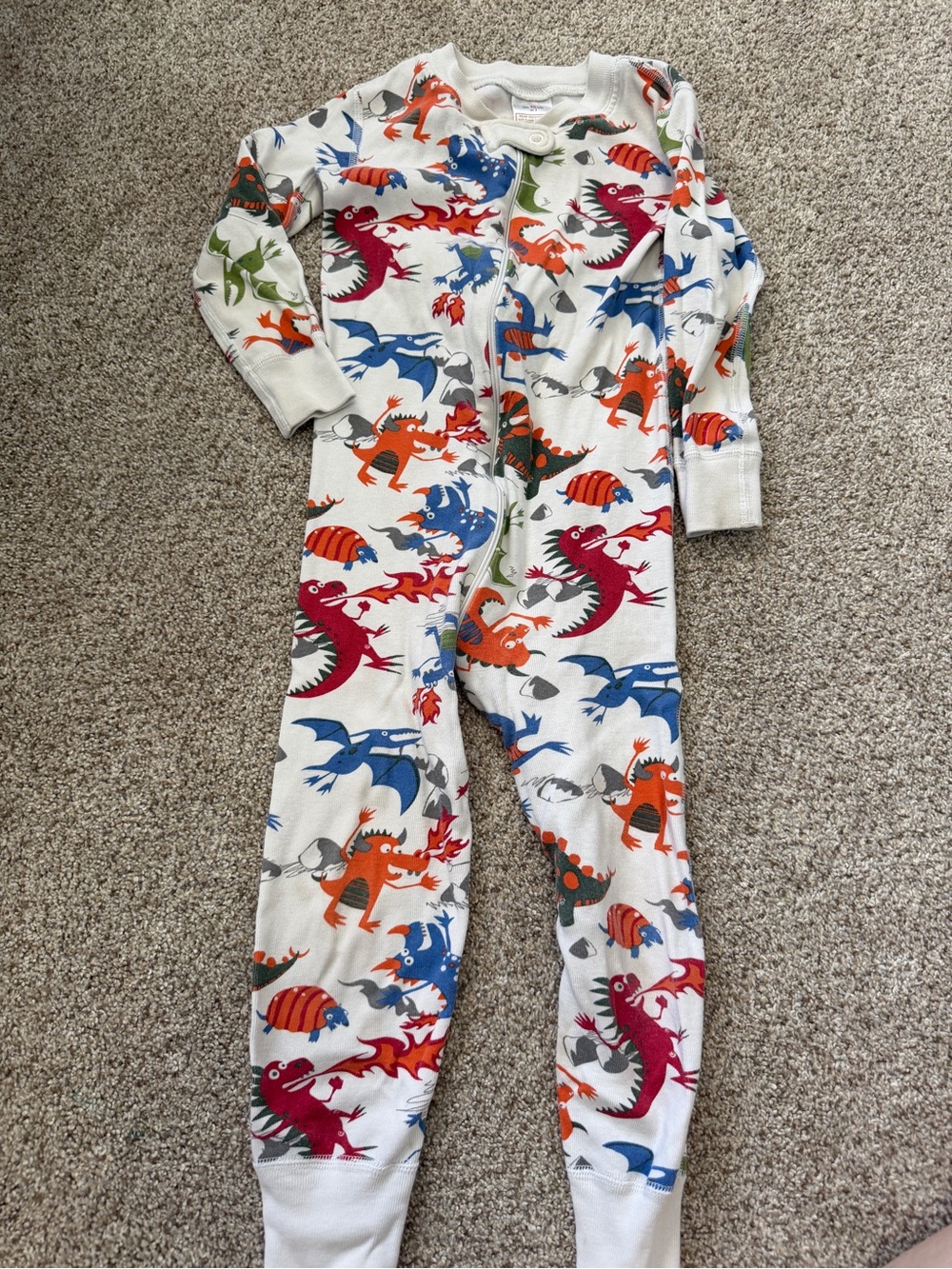 Hanna Andersson Footless Sleeper Dragons Monsters